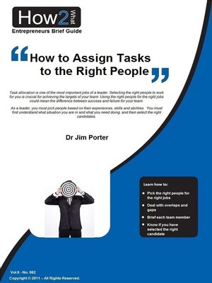 cover image of How to Assign Tasks to the Right People